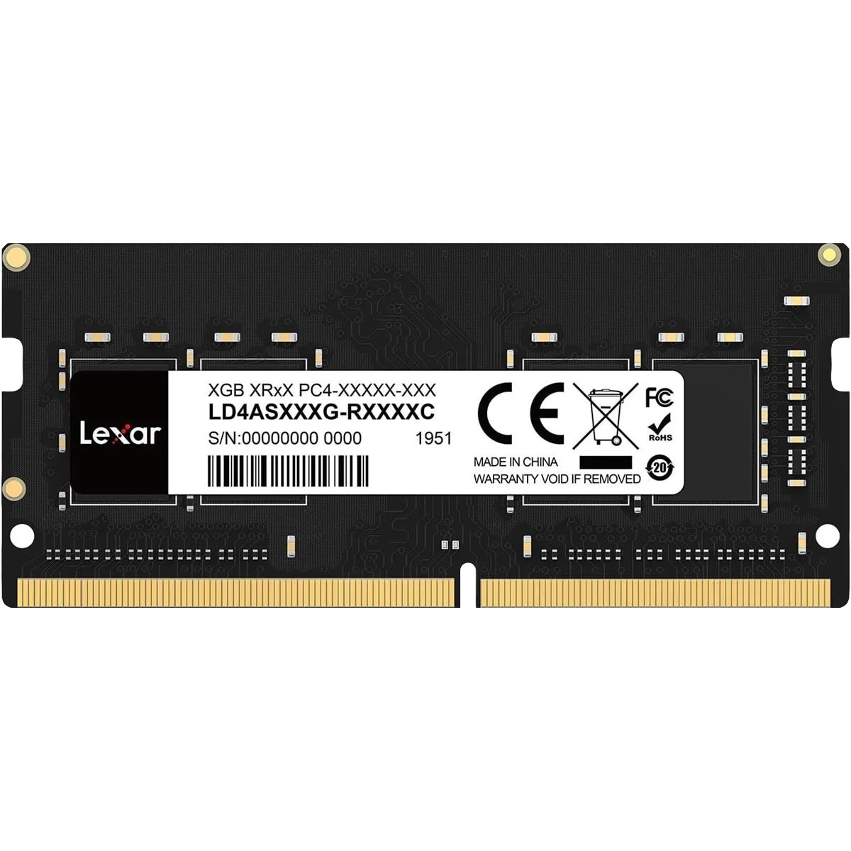 Lexar 16GB DDR4 3200MHz C22 SODIMM Laptop Memory