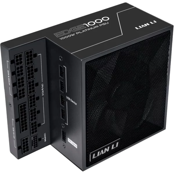 Lian Li Edge EG1000 1000W ATX 3.1 80+ Platinum Full Modular PSU - Black