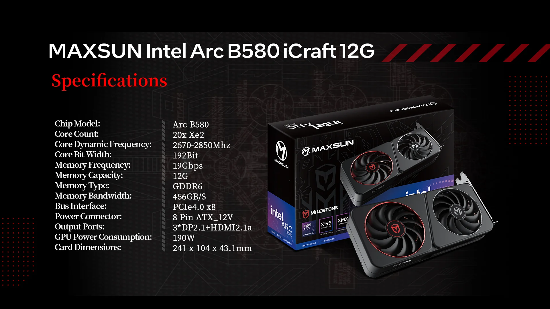 Intel Arc B580 specifications in Pakistan at SU tech & Games