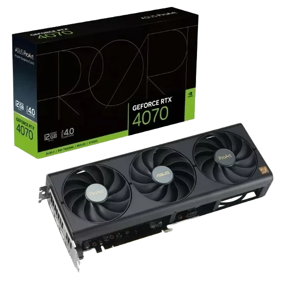 ASUS ProArt GeForce RTX 4070 12GB GDDR6X Graphic Card