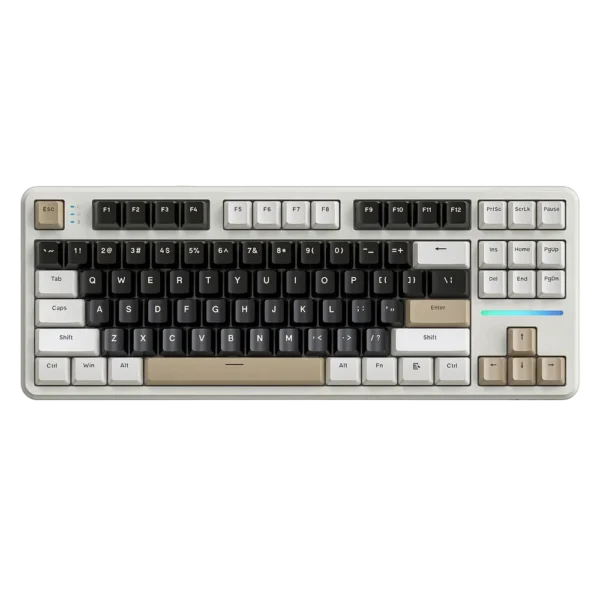 ATTACK SHARK X87 Tri-mode Mechanical Keyboard - Cheese White