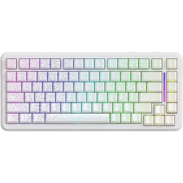 Attack Shark X82 Pro HE Wireless RGB Mechanical Keyboard - White Theme