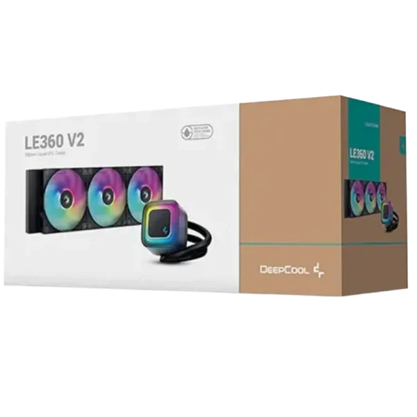 DeepCool LE360 V2 ARGB 360mm Liquid CPU Cooler - Black