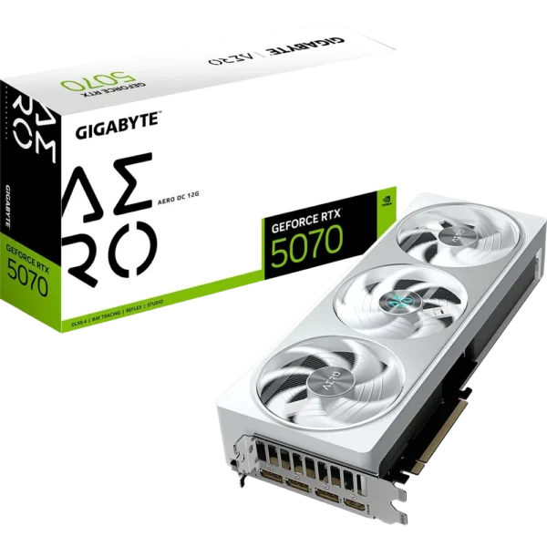 Gigabyte GeForce RTX 5070 AERO OC 12GB Graphic Card - White