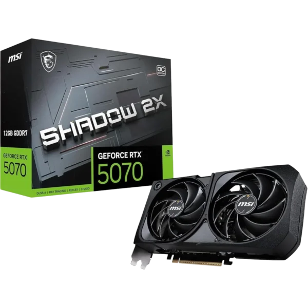 MSI GeForce RTX 5070 Shadow 2X OC 12GB Graphics Card