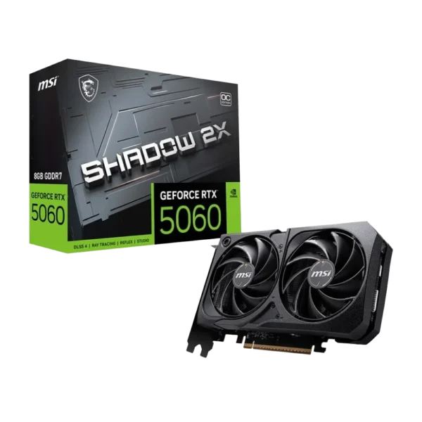 MSI SHADOW GeForce RTX 5060 8GB 2X OC Graphic Card