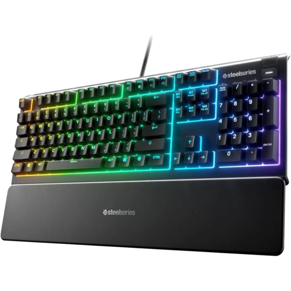 SteelSeries Apex 3 Whisper-Quiet Switches Full Size Gaming Keyboard