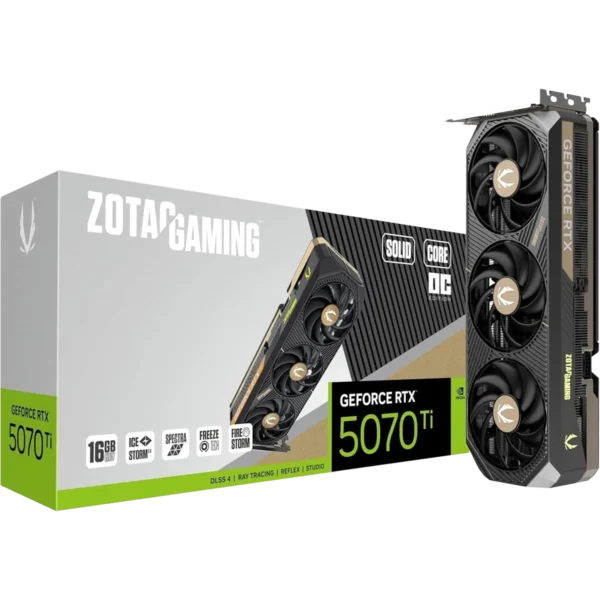 Zotac Gaming GeForce RTX 5070 Ti 16GB Solid Core OC Graphic Card